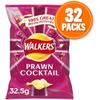 Walkers Prawn Cocktail Crisps Multi-Pack Box 32.5g Case of 32 view 2