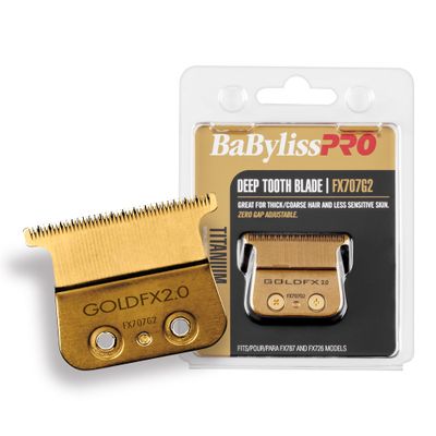 Replacement T-Blade Deep Tooth - FX707G2 Gold BaBylissPRO For Men 1 Pc Blade