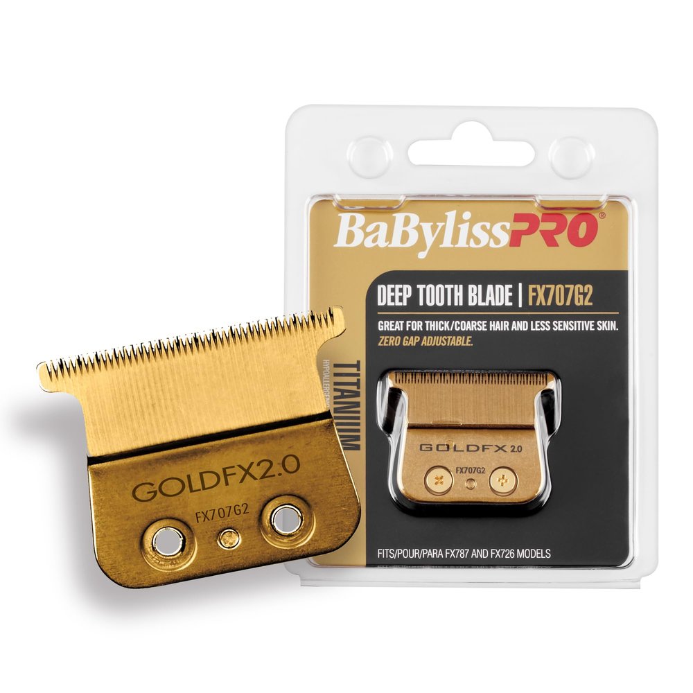Replacement T-Blade Deep Tooth - FX707G2 Gold BaBylissPRO For Men 1 Pc Blade
