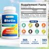 Best Naturals Biotin (Also Called Vitamin B7), 10,000 mcg, 365 Days Supply (1 Year Supply), 365 Tablets (365 Count (Pack of 1)) view 2