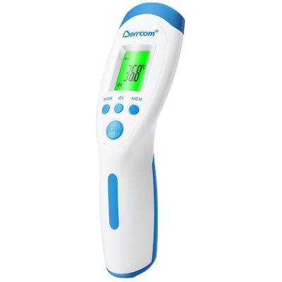 Berrcom Forehead Thermometer for Kids Adults Non Contact Infrared Digital Thermometer Baby with Instant Reading, Fever Alarm, LCD Display, C/ Switch