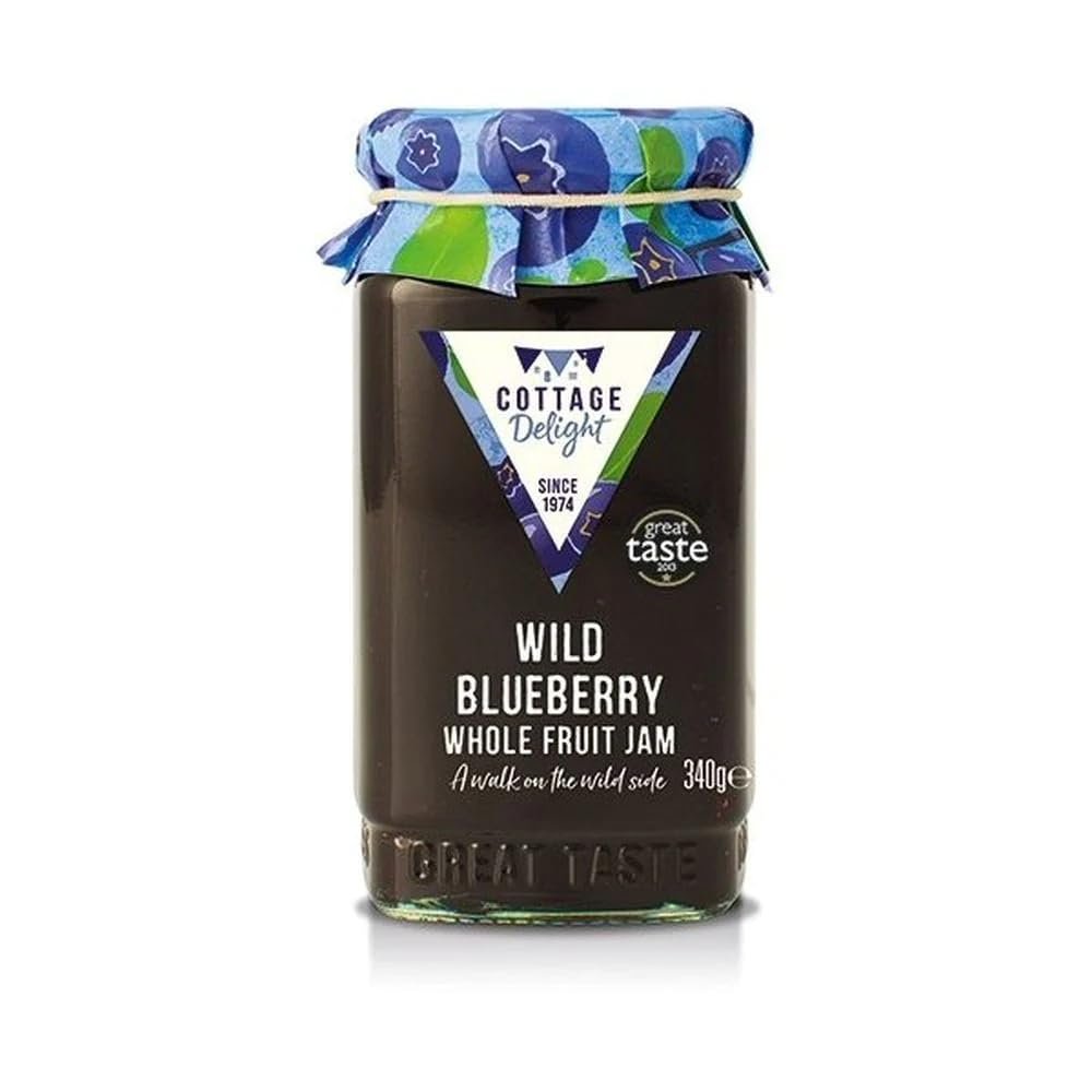 Cottage Delight 340g Wild Blueberry Whole Fruit Jam