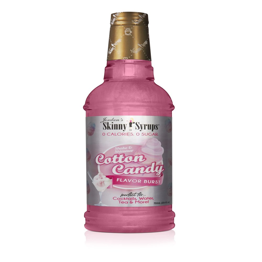 Jordan's Skinny Sugar Free Cotton Candy Flavor Burst Syrup 750ml
