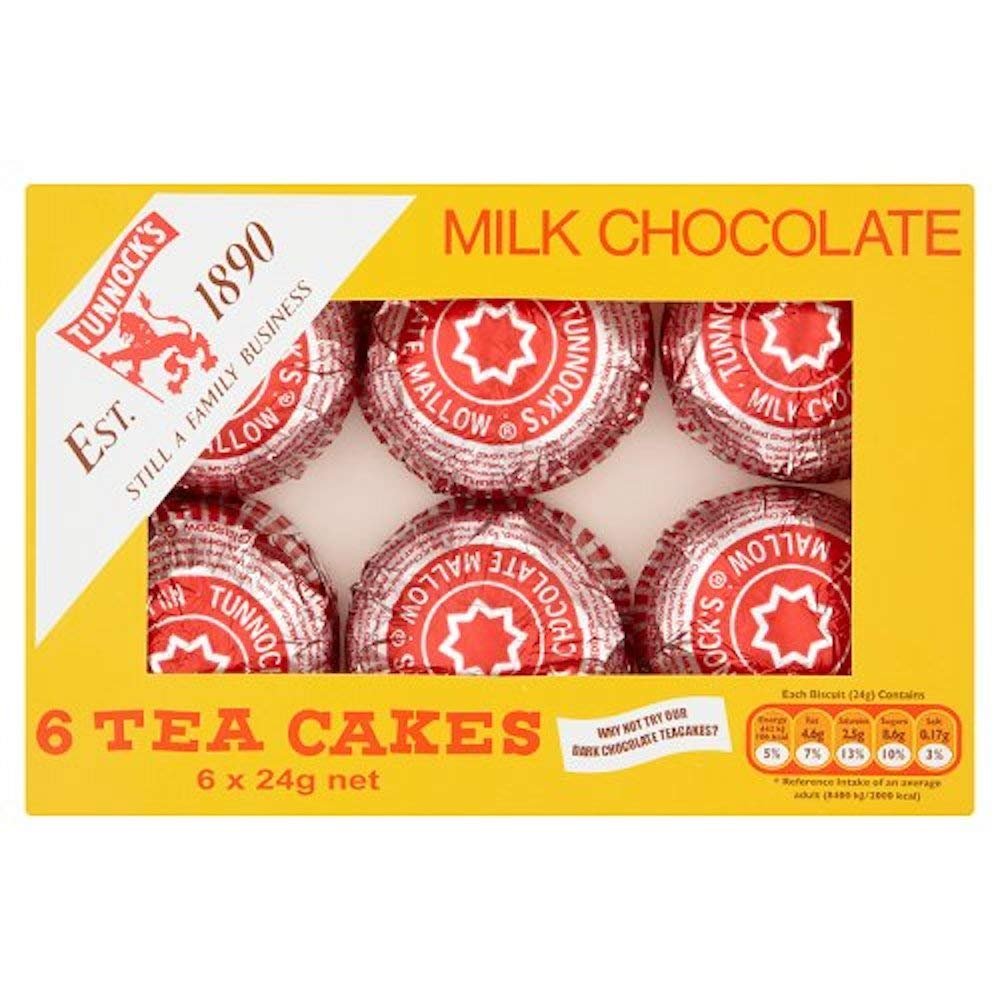 Tunnock Milk Chocolate Tea Cakes - 1 Pack 144g