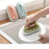 BHJYXCHC 6 pcs Kitchen powerful decontamination sponge with handle view 3