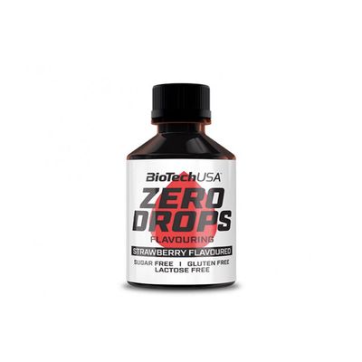 BioTechUSA Zero Drops, Strawberry, 600 g