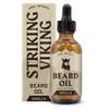 Striking Viking Beard Oil for Men - 60 ml, Vanilla Scent - Vegan Beard Care Blend of Jojoba & Almond - Tea Tree Oil Formula to Banish Itch - Thickens & Nourishes with Argan & Grapeseed view 1