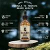 Striking Viking Beard Oil for Men - 60 ml, Vanilla Scent - Vegan Beard Care Blend of Jojoba & Almond - Tea Tree Oil Formula to Banish Itch - Thickens & Nourishes with Argan & Grapeseed view 3