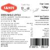 Aksoy Green Whole Lentils 1.25KG Nutty Flavour and Firm Texture Perfect for Soups, Stews, Curries, Salads, and Side Dishes  Ideal Staple for Everyday Cooking (Packaging May Vary) view 3