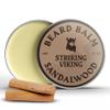 Striking Viking Sandalwood Beard Balm - 60 g - Natural Moisturising Beard Softener for Men - Moustache Wax Styling Hold - Soothing Tea Tree Oil Balm view 1