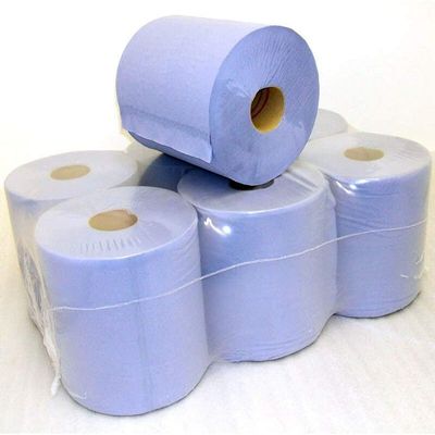 Aspect Centrefeed Blue Rolls, 2-Ply, 6 Pack Paper Towels