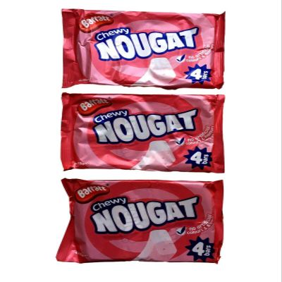 12 x Barratt Chewy Nougat Bars 3 Packs of 4 x 32G Bars by RNR