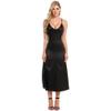 Sexy Lingerie Women Dress Elegant Sexy Spaghetti Strap V-Neck Solid Split Party Maxi Evening Night Club Long Dresses Female-Black_M view 2