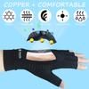 2 Pairs Compression Gloves for Women and Men  Copper Arthritis Gloves for Rheumatoid Arthritis Osteoarthritis Carpal Tunnel  Hand Pain Relief and Support  Open Finger view 4