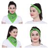 GIRRIJA Women's Cotton Bandanas (Parrot Green, 22" X 22") - Pack of 4 Piece view 1