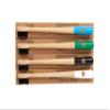 Colourful Eco-Friendly Bamboo Toothbrushes & 1 Toothbrush Travel Case - Drum Stick Handle, Bamboo Charcoal Infused Bristles view 2