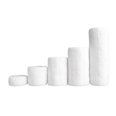 5pcs Color Duct Tape Sports Self Adherent Wrap Vet Wrap Vet Tape Wrap Cohesive Tape Sports Tape Cohesive Goon Tape Roll White Elasticity