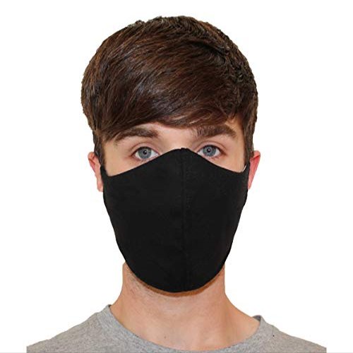 P&S Healthcare - P&S Washable Face Protector - with Polygiene Technology -Small Adult Size BLACK - SINGLE ITEM ONLY (SMALL ADULT, BLACK)