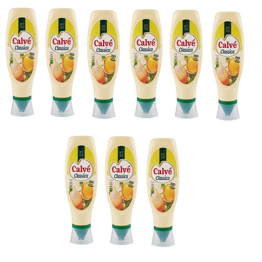 9X Calve Calv Classic Mayonnaise Squeeze Mayo Classic Fries Sauce Table Sauces 250ml
