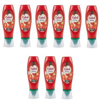9X Calv Ketchup Squeeze Table sauces Sauce 250ml with Natural Ingredients