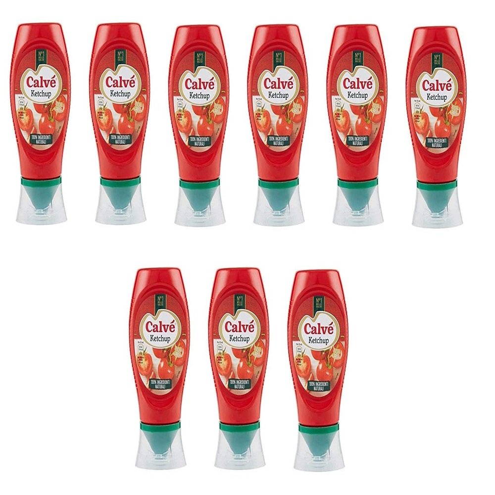 9X Calv Ketchup Squeeze Table sauces Sauce 250ml with Natural Ingredients