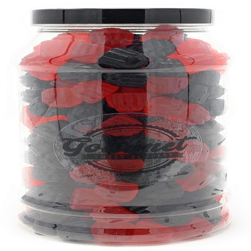 BlackBerry and Raspberry Gums Retro Sweet Shop Jar by The Gourmet Sweet Company
