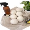 Naturally Sheepskins 6 XL Wool Dryer Balls Organic | 100% New Zealand Wool Reusable, Hypoallergenic & Baby Safe | Reduce Clothing Wrinkles & Drying Time view 1