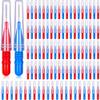 100 Pieces Braces Dental Brush Flosser for Cleaner Interdental Brush Toothpick Dental Tooth Flossing Head Oral Dental Hygiene Toothpick Cleaners Cleaning Tool view 1