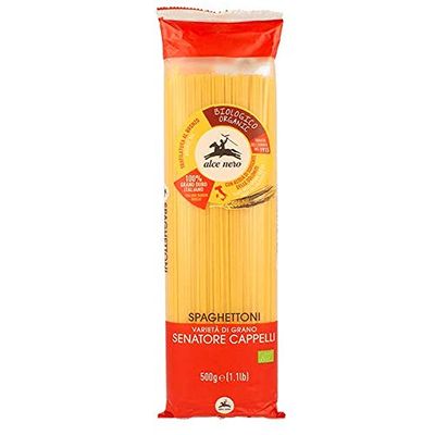3 x 500 g Alce Nero Organic Spaghettoni Semolina Senator Hats