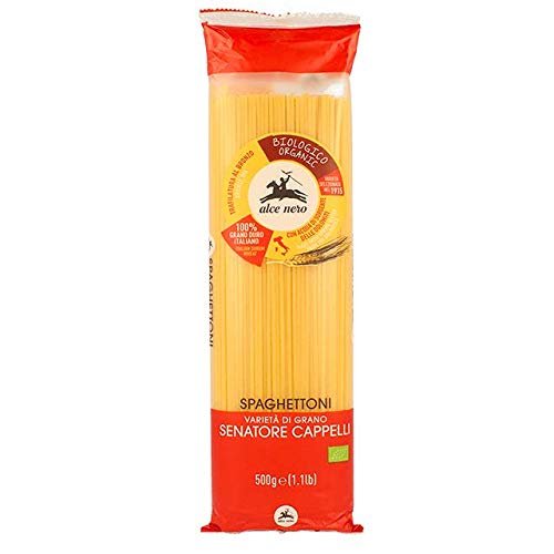 3 x 500 g Alce Nero Organic Spaghettoni Semolina Senator Hats