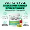 EAA Amino Acids Powder, All 9 Essential Amino Acids Including BCAA's and 2 Grams of Leucine per Serving, Apple & Kiwi Flavour, 348g - 60 Servings (5g of EAA's per Serving) - Love Life Supplements view 3