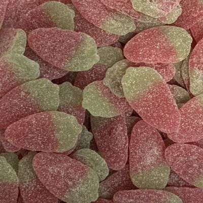 Fizzy Strawberries XL Retro Sweet Shop Gift Jar by The Gourmet Sweet Company