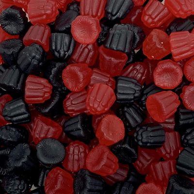 BlackBerry and Raspberry Gums XL Retro Sweet Shop Gift Jar by The Gourmet Sweet Company