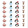 The Cake Decorators Boutique 24 Christmas Characters Style edible Iced Icing CupCake Toppers view 2