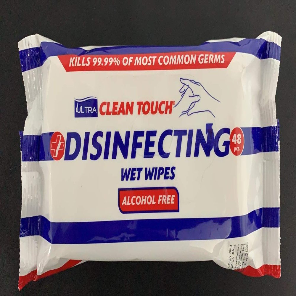 1x Pack of 48 Wet Wipes Household Surface Cleaning