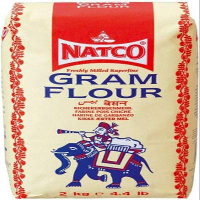 2kg Natco Gram Flour Besan Chickpeas Flour for Pakoras Onion Bhajis