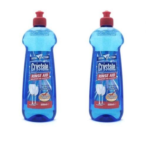 Crystale: Dishwasher Rinse Aid for Sparkling Clean Dishes Spotless Dishes and Streak-Free Glass Ware- 500ml (Set of 2)