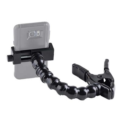 MOGO ModularHose Assistive Technology Phone Holder with Spring Clamp, 8 Inch Arm
