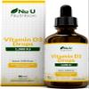 Vitamin D Drops 90ml (3000 Drops) - 1000IU per Drop - 50% More - Flexible Dose of Liquid Vitamin D3 Supplement for Adults - Unflavoured & Vegetarian - Made in The UK - Nu U Nutrition view 1