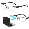 Anti Blue Light Reading Glasses Ultralight Square Clear Lens Presbyopic Eyeglasses Mens Hyperopia Eyewear +1.00 To +3.00,+ 3.00 view 1