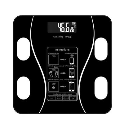 Floor Human Weighing Smart Body Fat Scale Floor Scientific Smart Electronic Led Digital Weight Measuring Balance Bluetooth App Android Or iOS New Charging