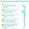 90 Premium Dental Floss Stick Mint Flavour, Strong No Shred, Vegan Floss Best for Gingivitis Gum Disease Treatment, Bleeding Gums, Bad Breath Relief & Teeth Cleaning Hygienist Care- Pack view 3