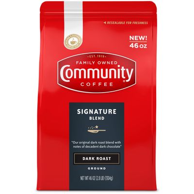 Community Coffee Signature Blend Dark Roast Ground 46 oz Bag