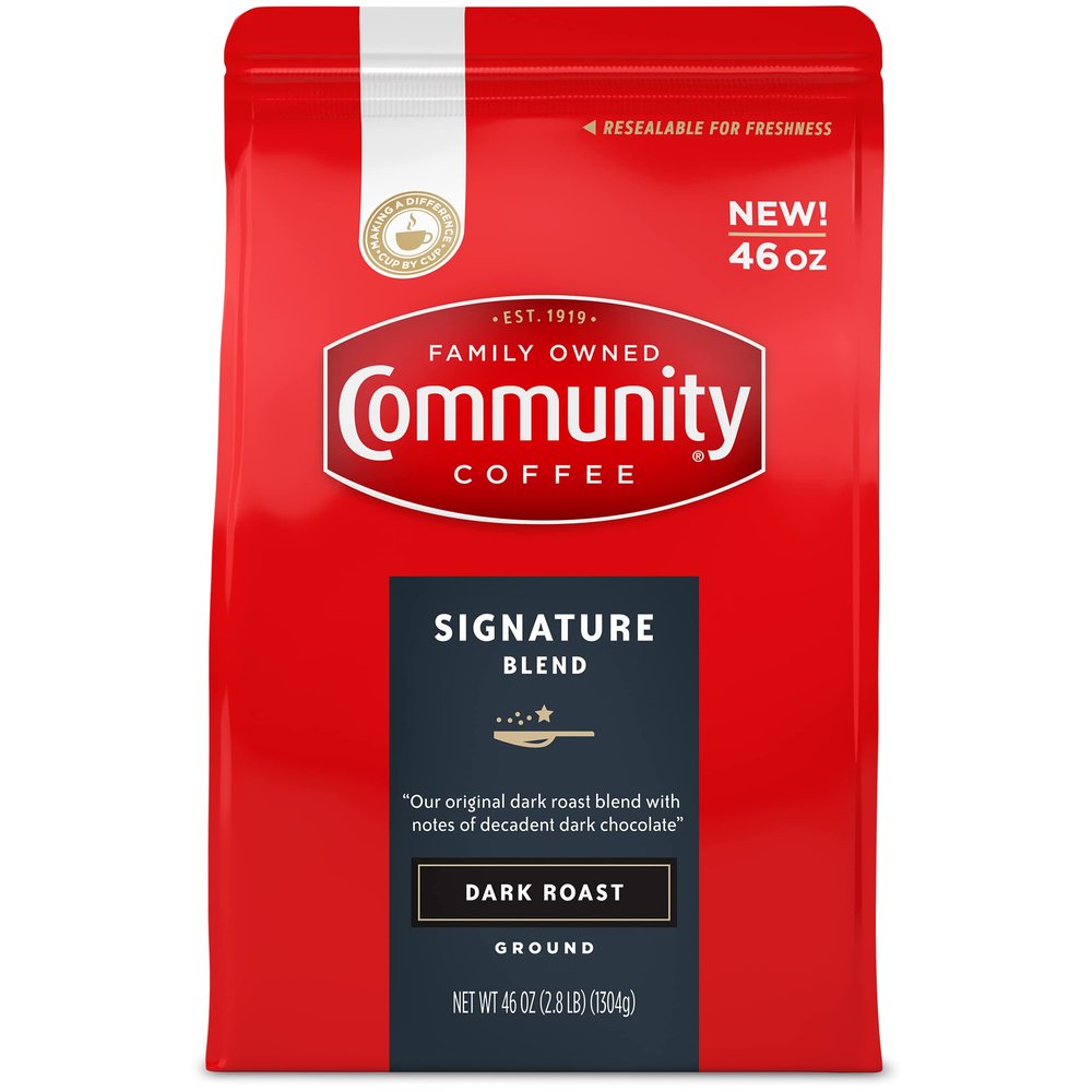 Community Coffee Signature Blend Dark Roast Ground 46 oz Bag