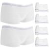 6pcs Net Pants for Incontinence Pads, Fix Reusable Net Knickers -Large Washable High Density Mesh Pants Breathable Incontinence Pads Briefs for Women, Men for Daily Use, Travel(Random Color) view 1