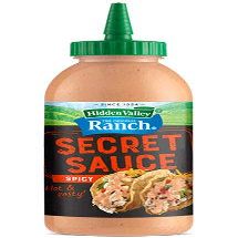 HIDDEN VALLEY SPICY SECRET SAUCE ( HOT AND ZESTY ) ( 2 BOTTLES )