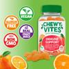 Chewy Vites Adult Immune Support, 60 Multivitamin Gummies, High Strength Vitamin D, Vitamin B6, B12, C, Zinc, Selenium, 2 Months Supply, Real Fruit Juice, Vegan, Orange Flavour view 4