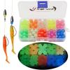 Dovesun Fishing Beads Assorted Beads Fishing Bait Eggs 10 Colors A-Glow in Dark 0.39in(120pcs) view 1