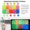 Dovesun Fishing Beads Assorted Beads Fishing Bait Eggs 10 Colors A-Glow in Dark 0.39in(120pcs) view 2