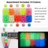 Dovesun Fishing Beads Assorted Beads Fishing Bait Eggs 10 Colors A-Glow in Dark 0.32in(250pcs) view 2